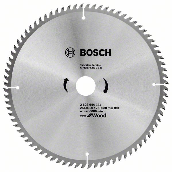Kotouč pilový Bosch Eco for Wood 254×30×3 mm 80 z. BOSCH