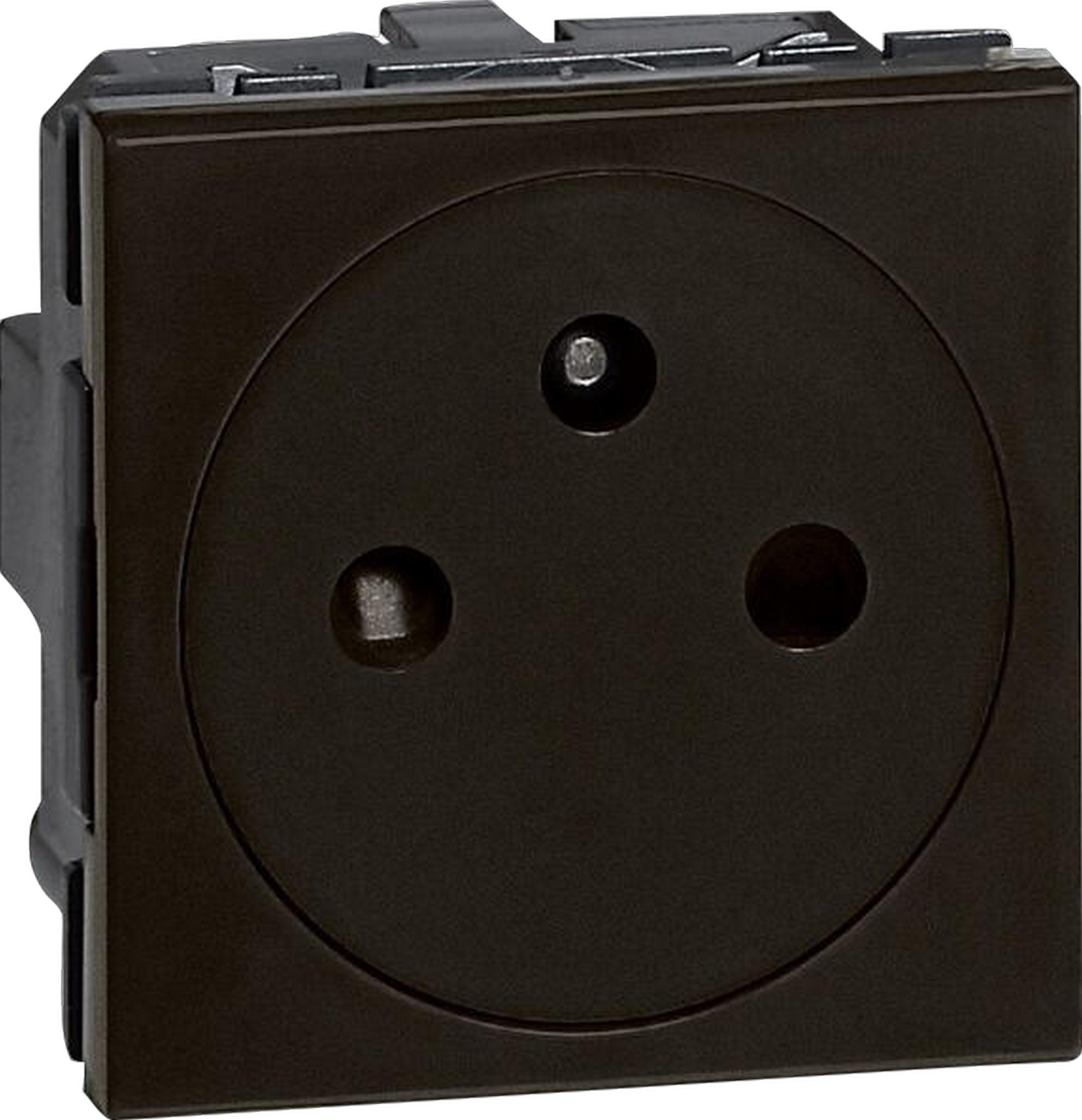 Zásuvka 230 V jednonásobná Legrand Mosaic černá