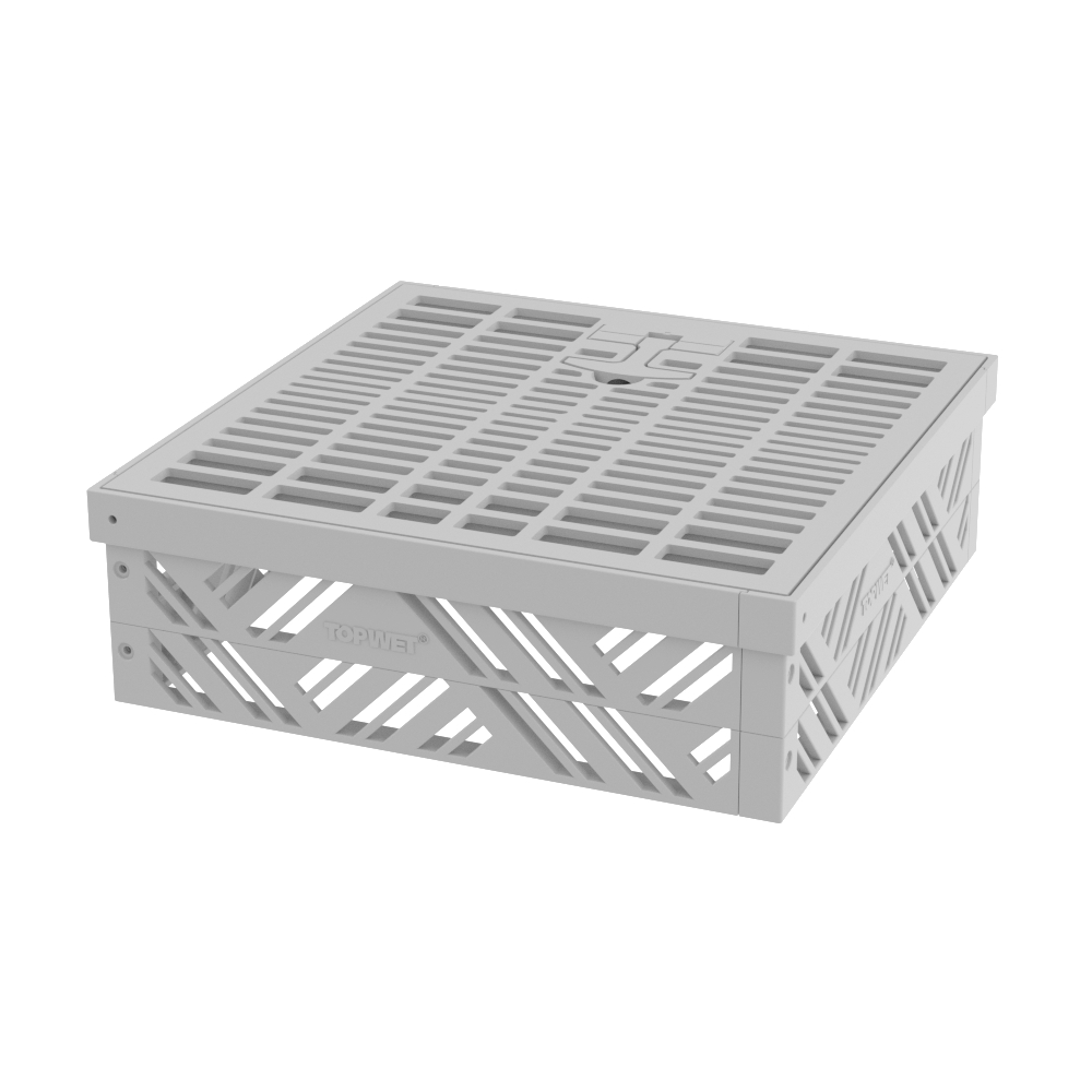 Šachta kontrolní pro vegetační střechy TOPWET TWZ 400×400×130 mm TOPWET