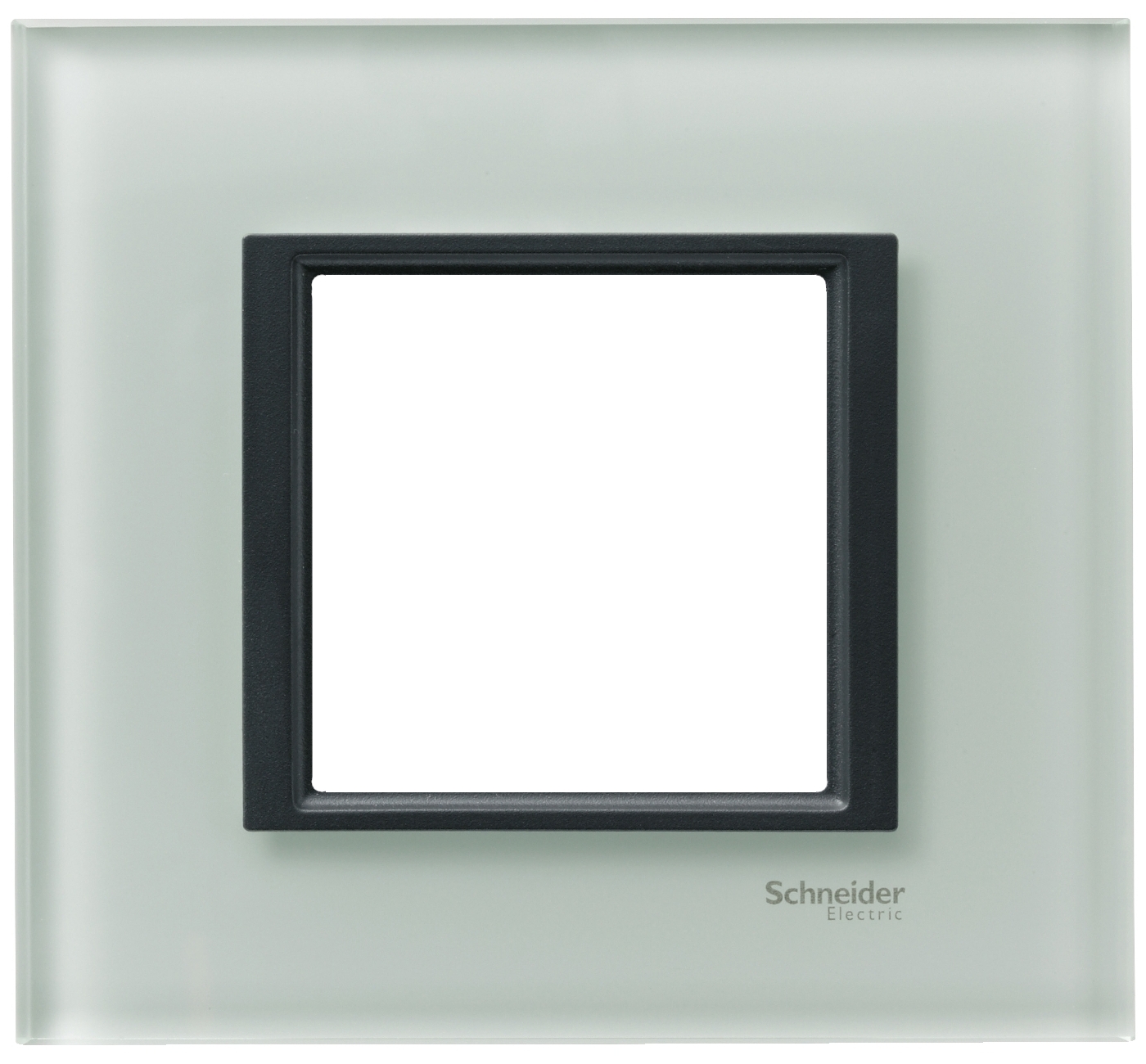 Rámeček Schneider Unica Class jednonásobný grey glass Schneider