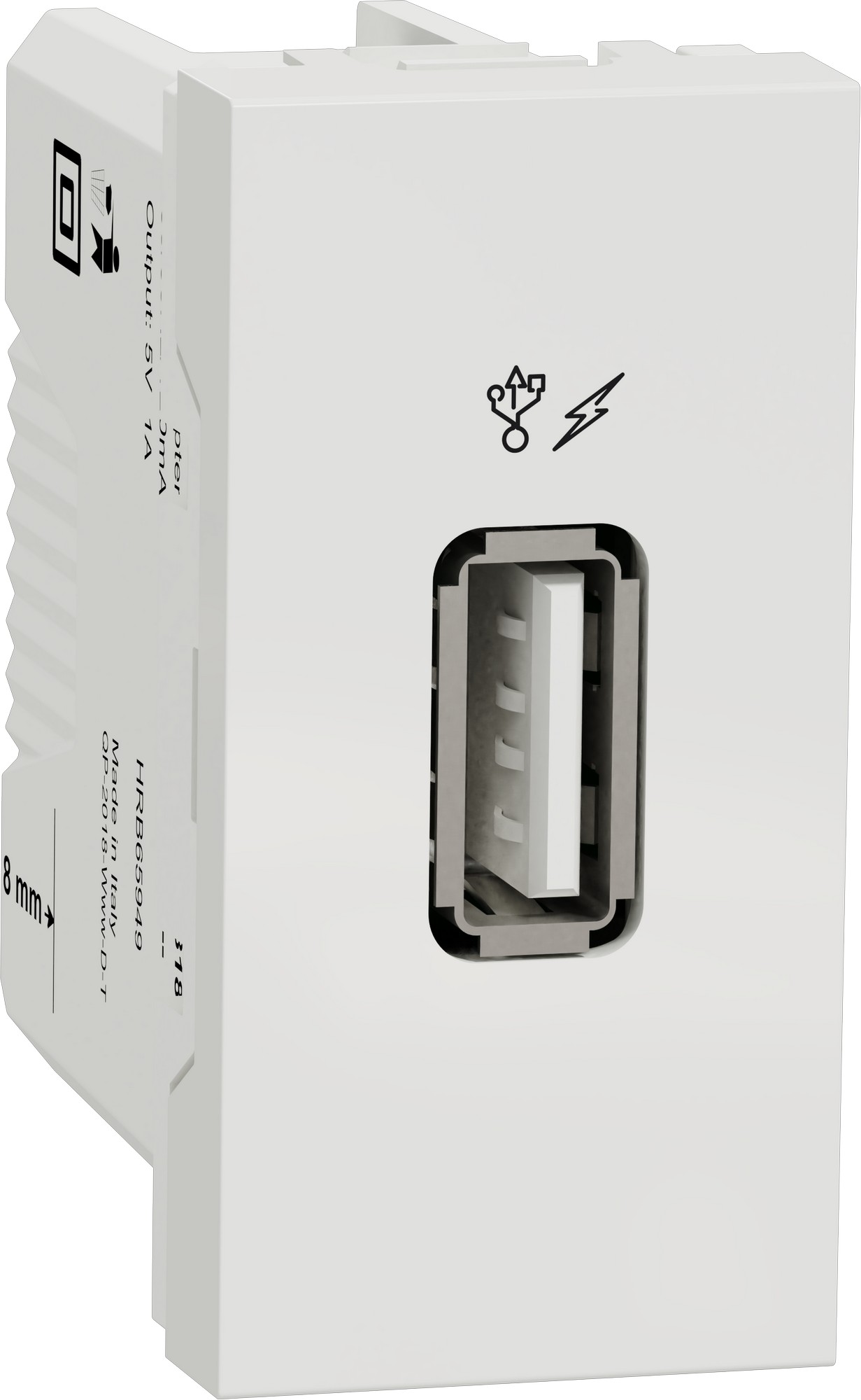 Zásuvka nabíjecí USB Schneider Unica Nová 1× USB A bílá