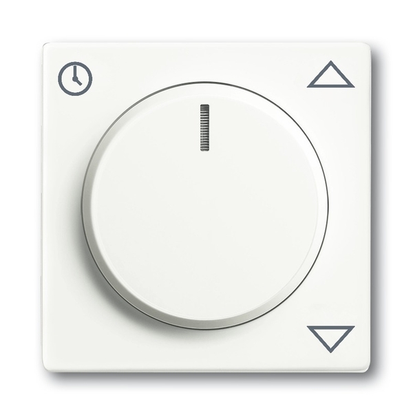 Kryt spínač žaluziový komfortní otočný ABB Future mechová bílá ABB