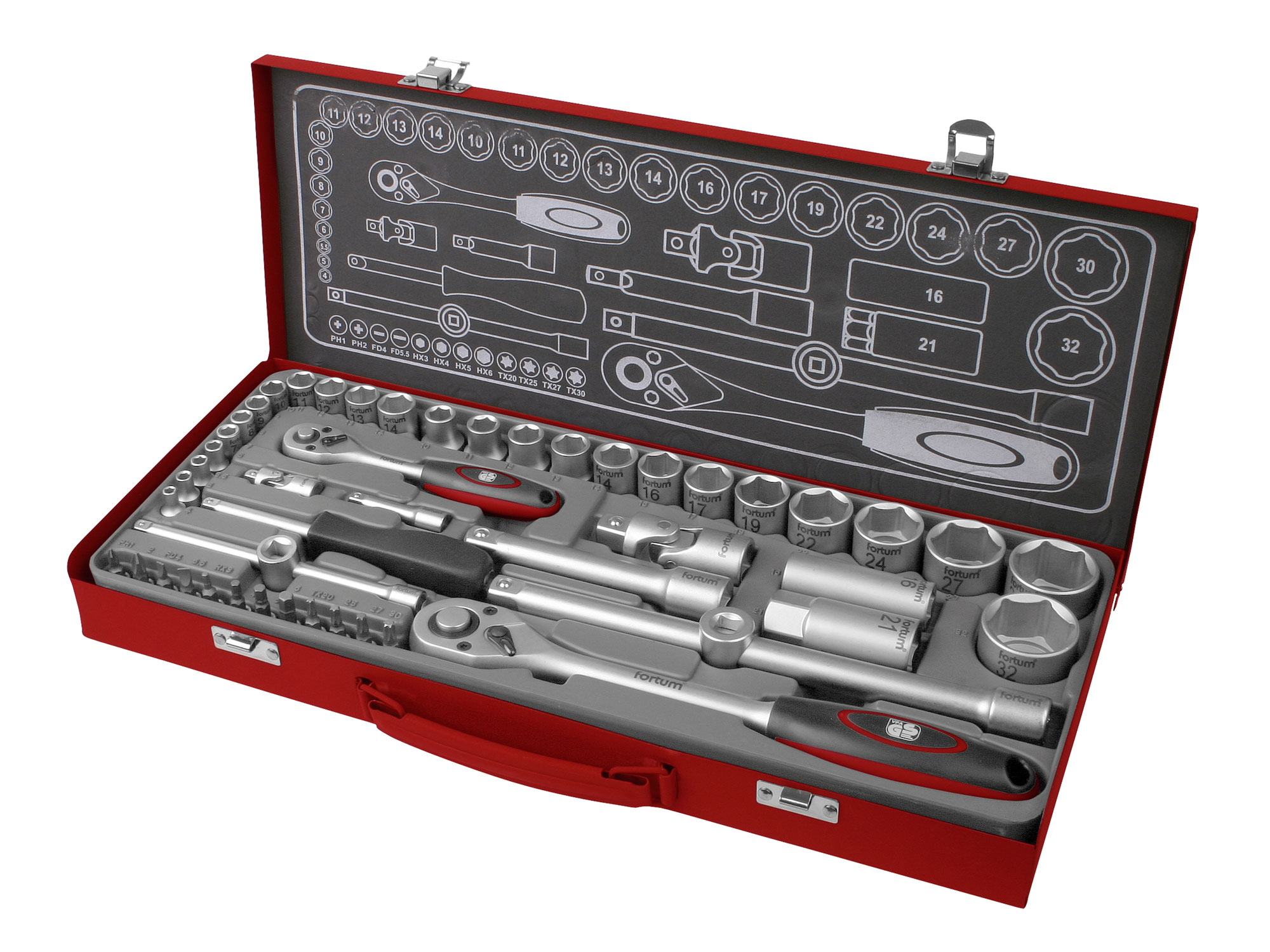 Hlavice nástrčné Fortum 1/4˝