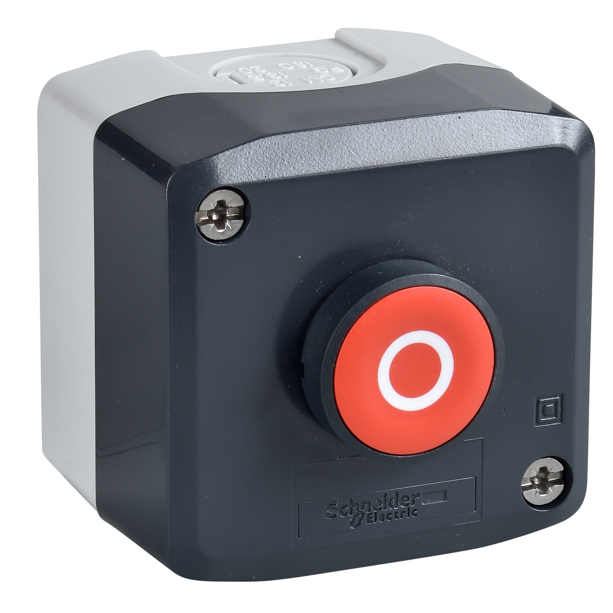 Skříňka ovládací Schneider XALD112 tlačítko červené 1V