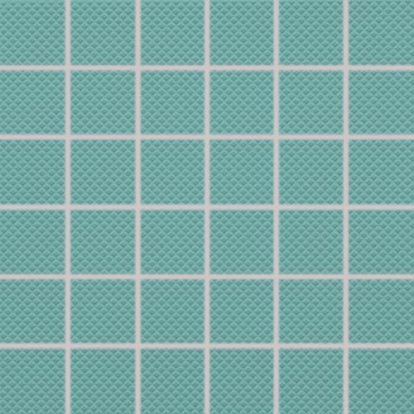 Mozaika Rako Color Two 5×5 cm (set 30×30 cm) tyrkysová matná GRS05667 RAKO