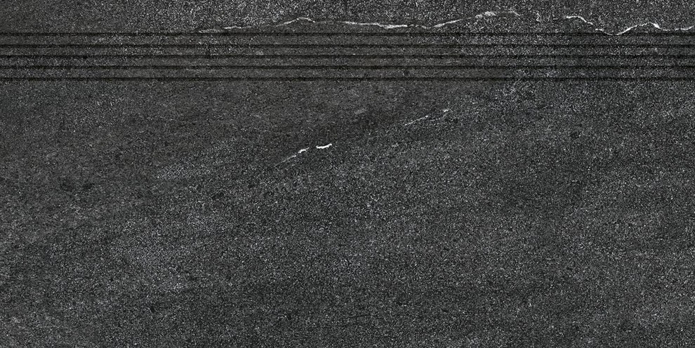 Schodovka Rako QUARZIT 30×60 cm černá DCPSE739 RAKO