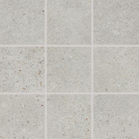 Dlažba Rako Piazzetta 10×10 cm světle šedá DAK12788 RAKO