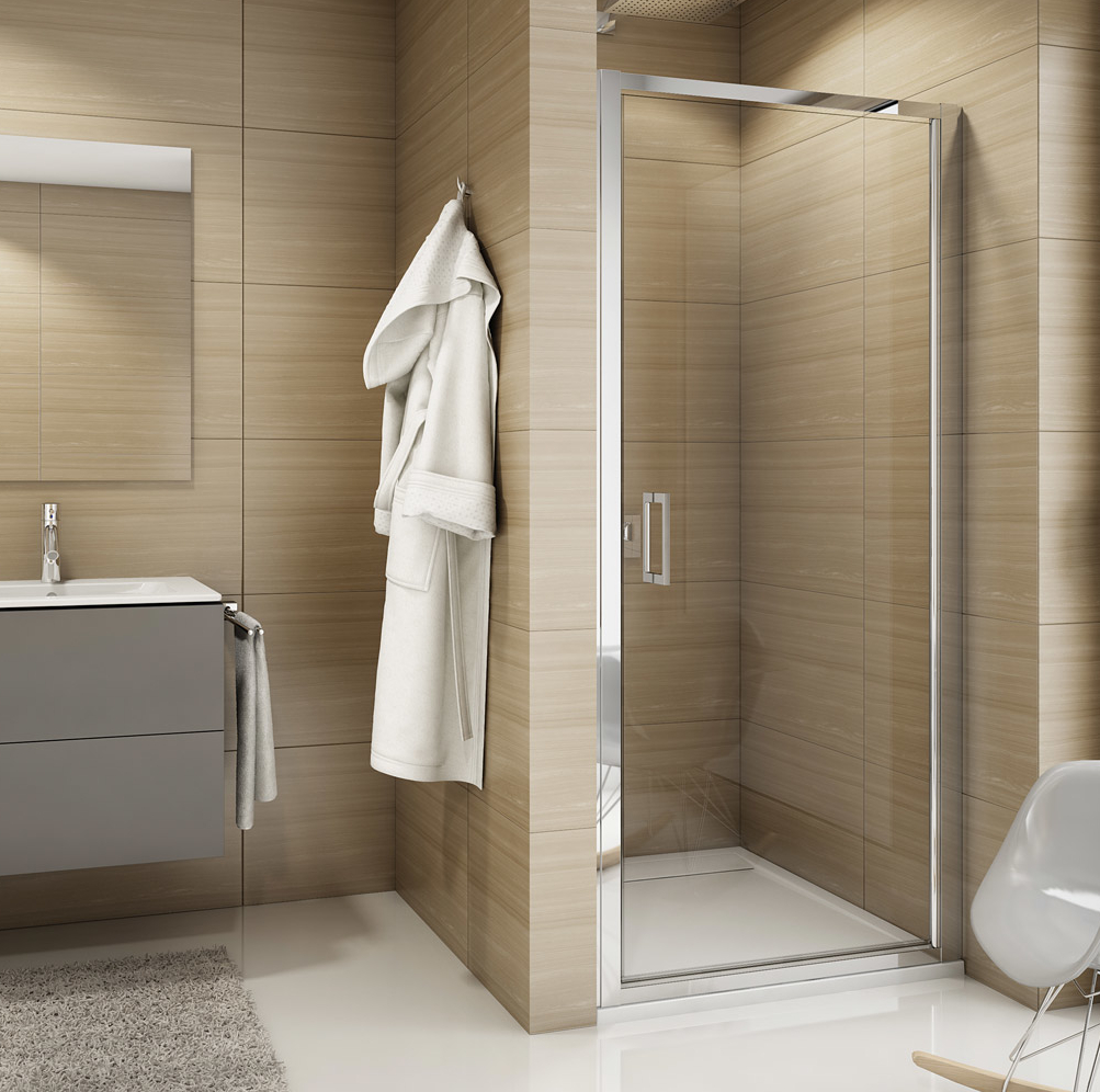 Dveře sprchové SanSwiss TOPP 800 mm aluchrom/durlux SANSWISS