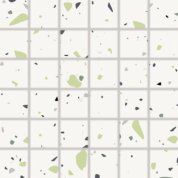 Mozaika Rako Spectra 5×5 cm (set 30×30 cm) zelená vícebarevná WDM05549