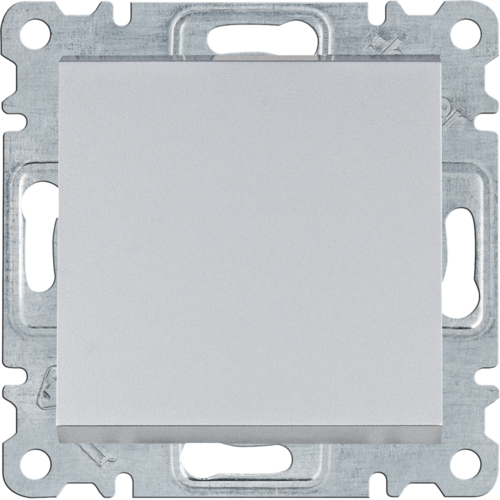 Tlačítko řazení 1/0 Hager Lumina stříbrná HAGER