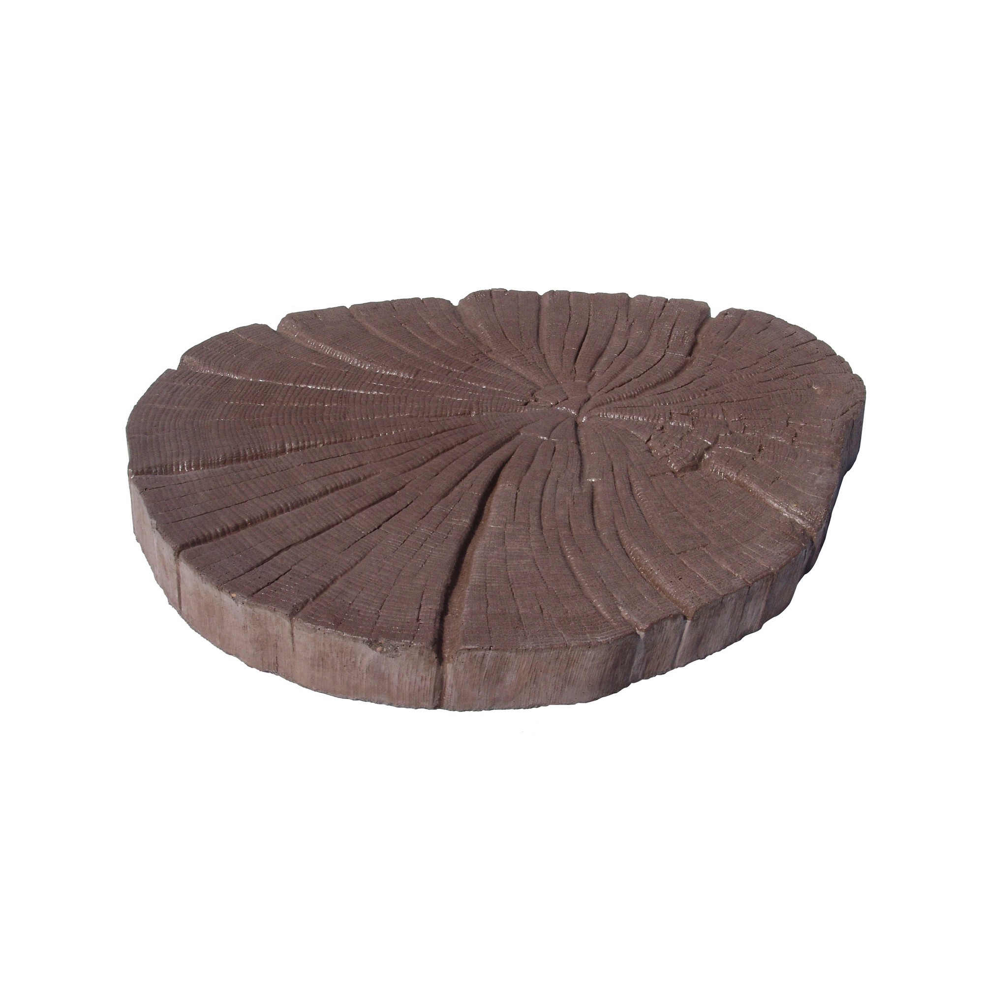 Dlažba betonová Presbeton BARK letokruh 4 reliéfní hnědá 500×610×60 mm PRESBETON