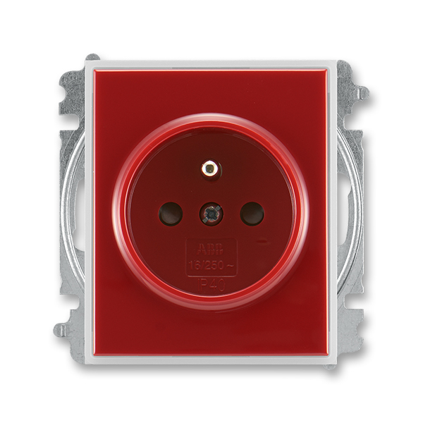 Zásuvka 230 V jednonásobná ABB Time