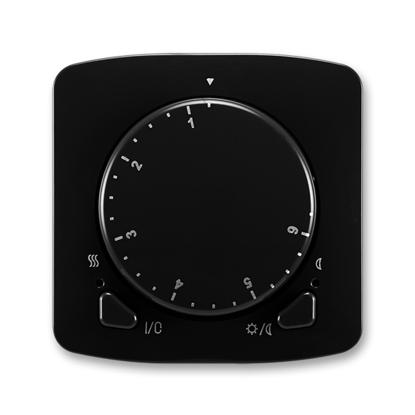 Termostat univerzální otočný ABB Tango černá ABB