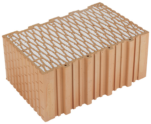 Cihla broušená Heluz 38 N 2in1 doplňková P10 247×380×166 mm HELUZ