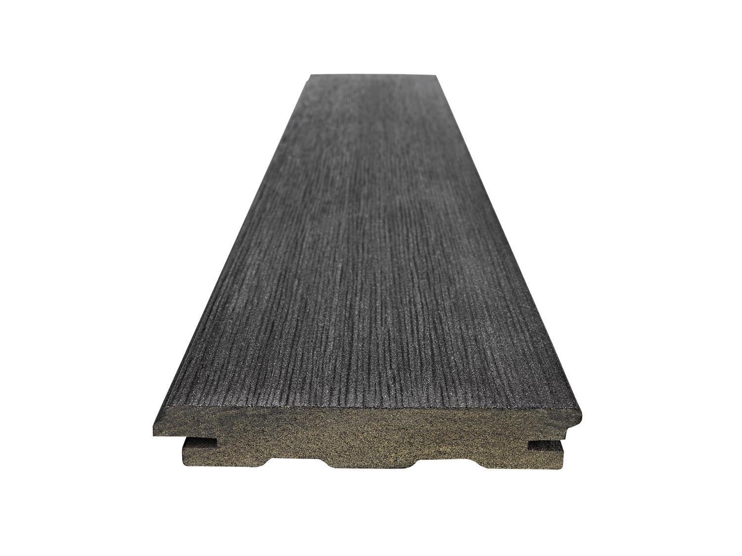 Prkno terasové Woodplastic RUSTIC TOP eben 22×140×4000 mm WOODPLASTIC