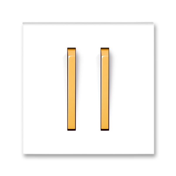 Kryt spínač dvojitý ABB Neo bílá