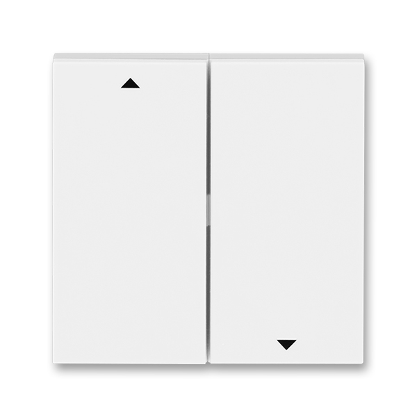 Kryt spínač žaluziový dvojítý ABB Levit bílá