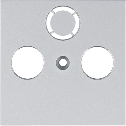 Kryt zásuvka anténní TV/R Hager Lumina stříbrná HAGER