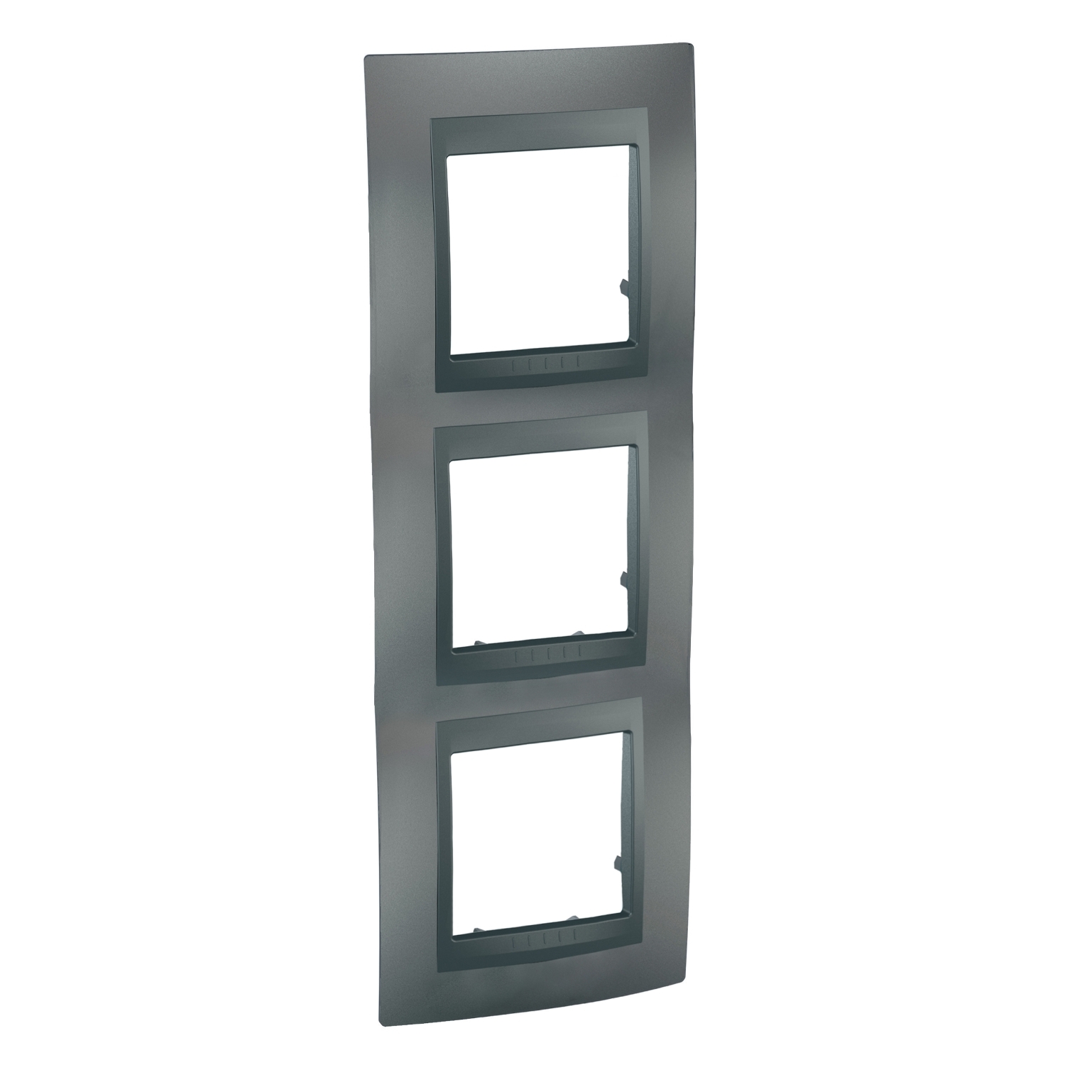 Rámeček Schneider Unica Top trojnásobný vertikální grafit Schneider