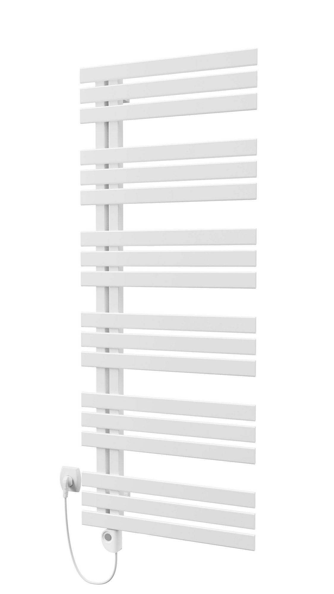 Radiátor trubkový elektrický Isan Miro Elektro Mini 500×1236 mm pravý 500 W bílá RAL 9016 ISAN