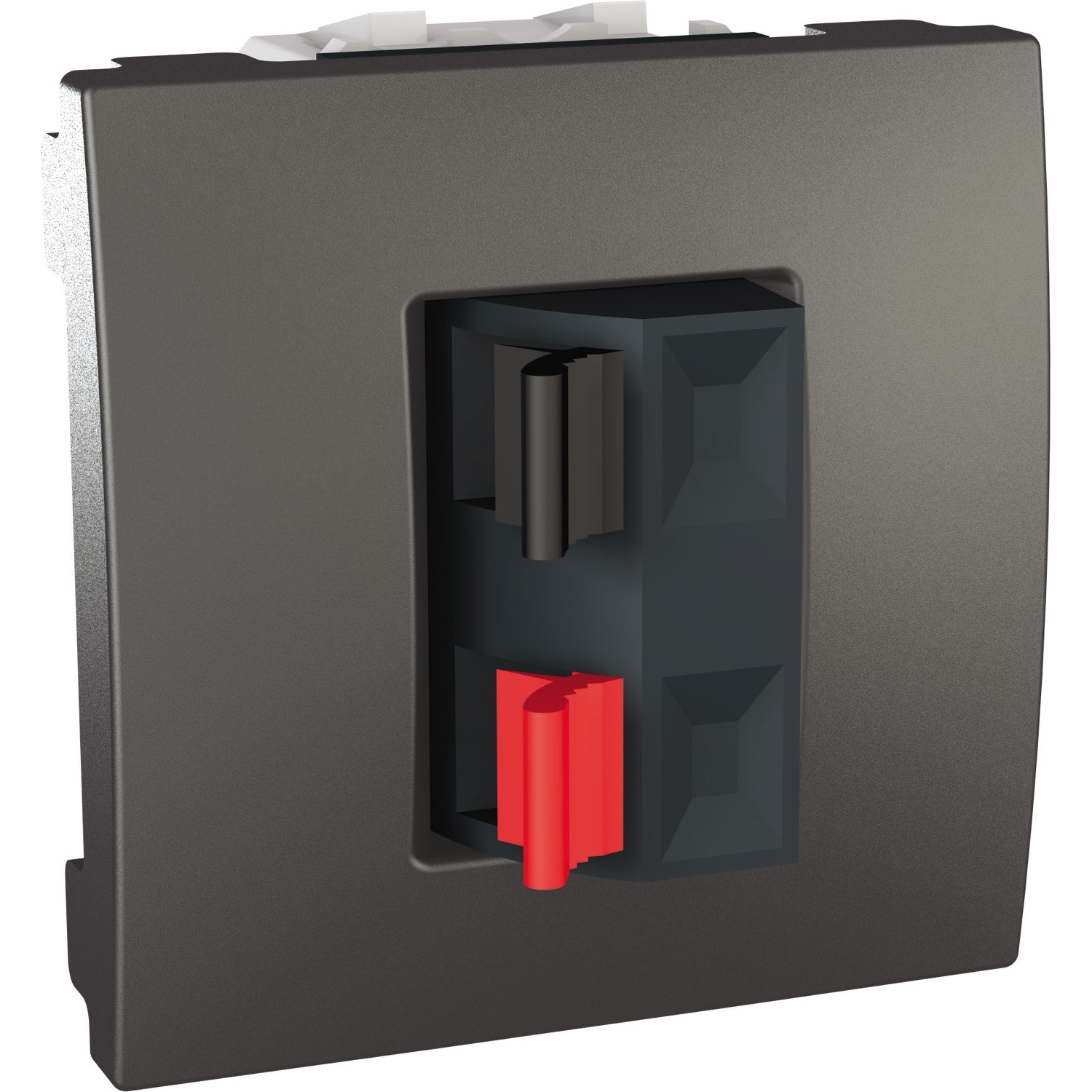 Zásuvka reproduktorová mono Schneider Unica 2 moduly grafit