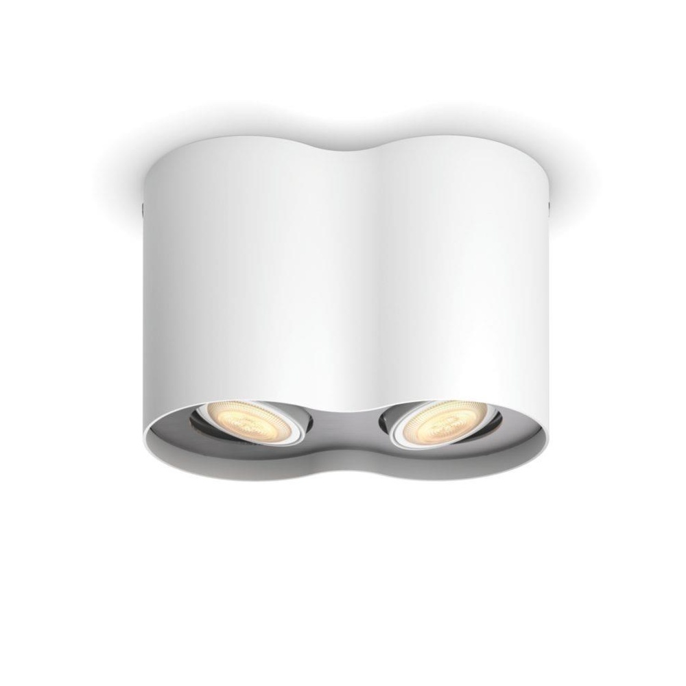 Svítidlo GU10 s vypínačem Philips HUE Pillar 2× žárovka LED 5 W bílá