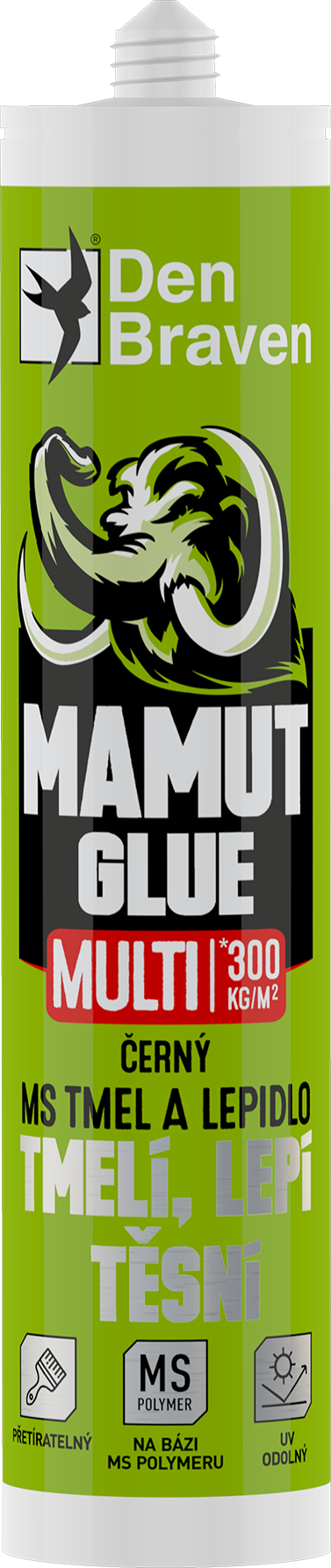 Lepidlo Den Braven MAMUT GLUE Multi černý 290 ml Den Braven