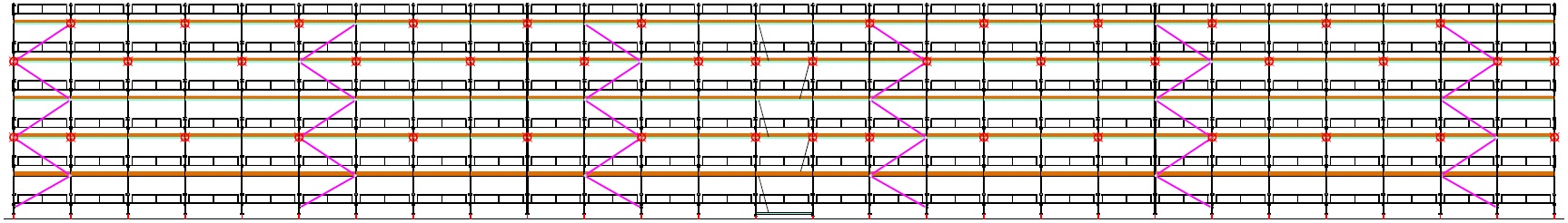 Lešení rámové fasádní SCASERV Sprint 75 s kotvením 1 000 m2 SCASERV