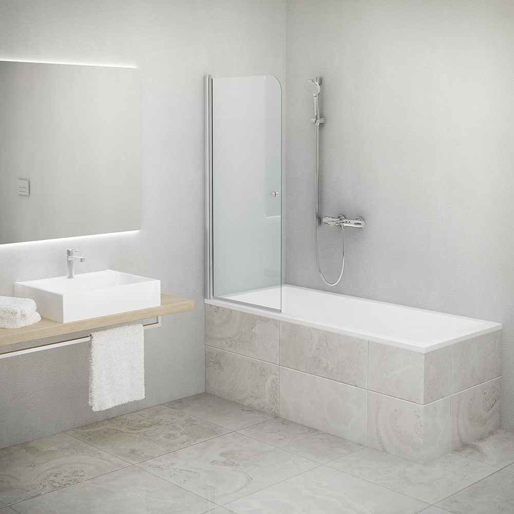 Zástěna vanová Roth TV1 700 brillant transparent ROTH CZECH