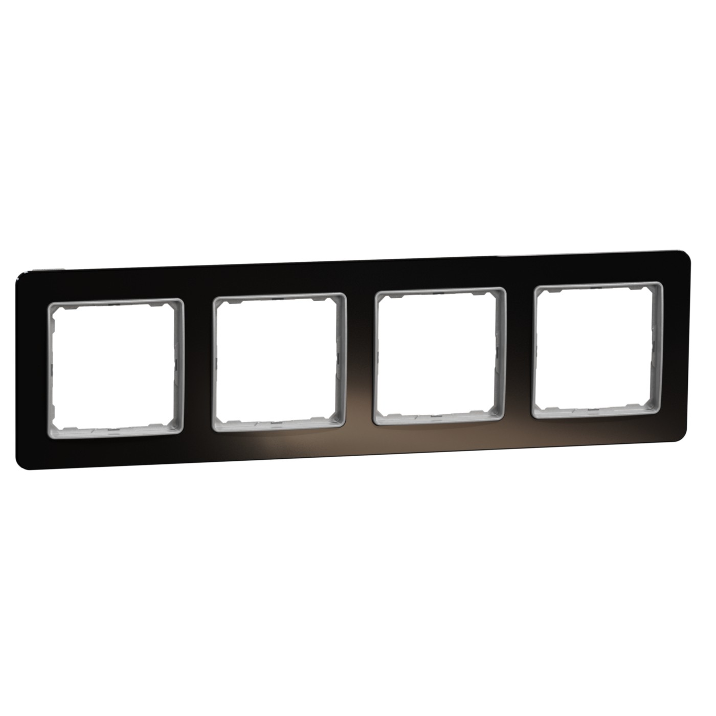 Rámeček Schneider Sedna Design čtyřnásobný sklo tmavé