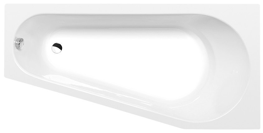 Vana akrylátová Polysan Projekta R 160×80 cm pravá POLYSAN