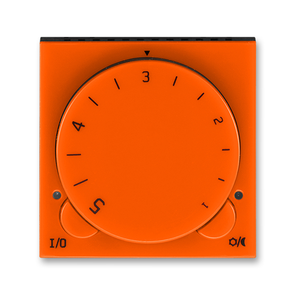 Termostat univerzální otočný ABB Levit oranžová