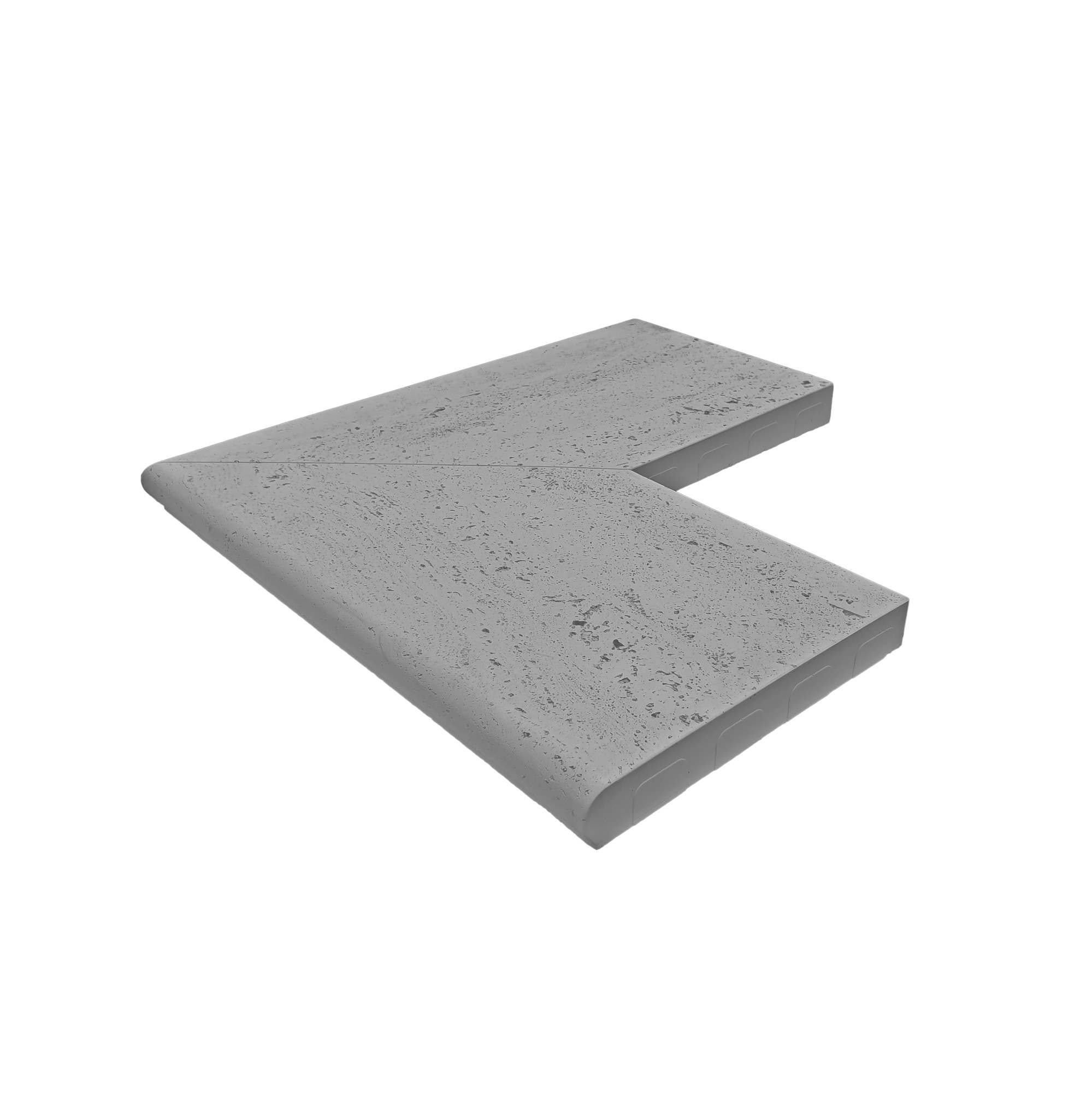 Lem bazénový vnější roh Presbeton VERTO reliéfní šedý 600×600×45 mm PRESBETON