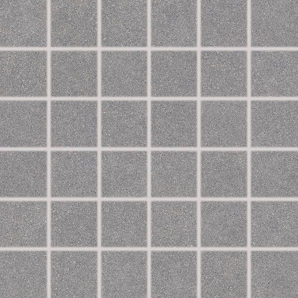 Mozaika Rako Block 5×5 cm (set 30×30 cm) tmavě šedá DDM06782 RAKO