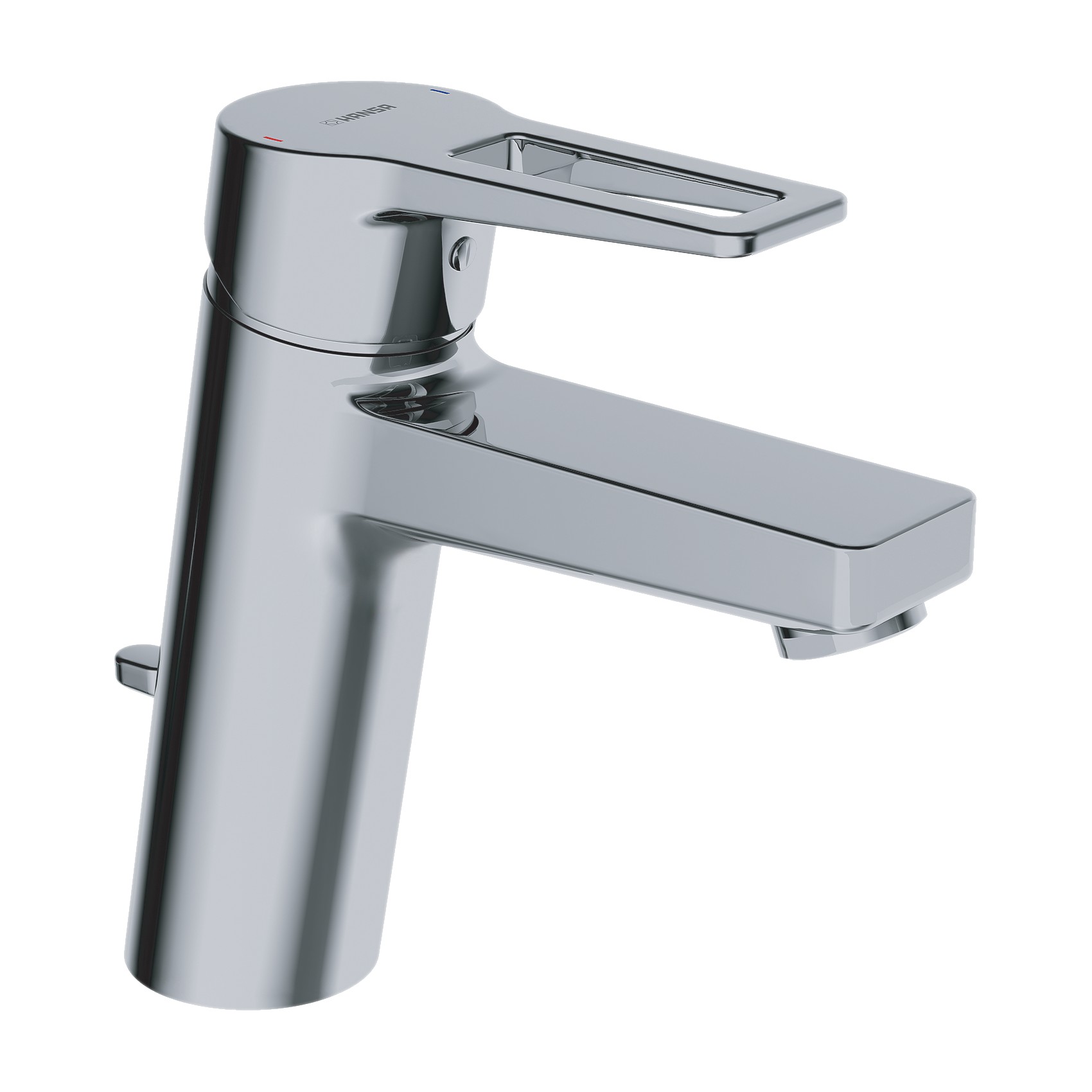 Baterie umyvadlová stojánková Hansa TWIST 09012285 s výpustí chrom HANSA