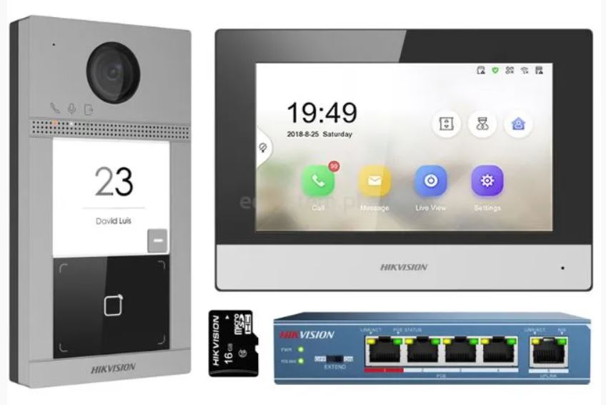 Videotelefon IP sada Hikvision DS-KIS604-S(B)