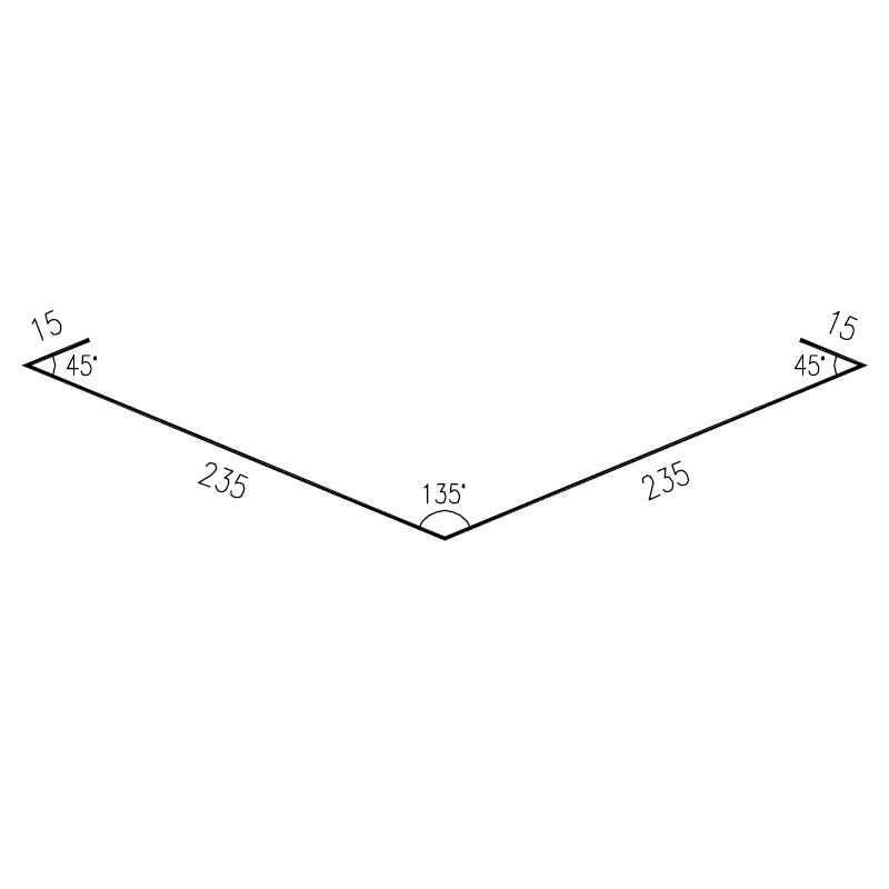 Úžlabí RS500S-135 SP25 RAL9002 0