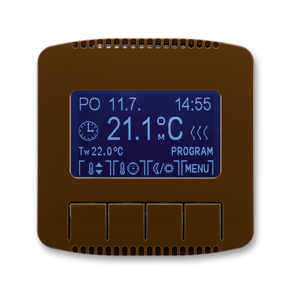 Termostat univerzální digitální ABB Tango hnědá ABB