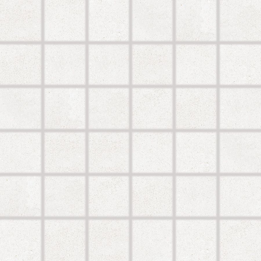 Mozaika Rako Betonico 5×5 cm (set 30×30 cm) bílošedá DDM06790 RAKO