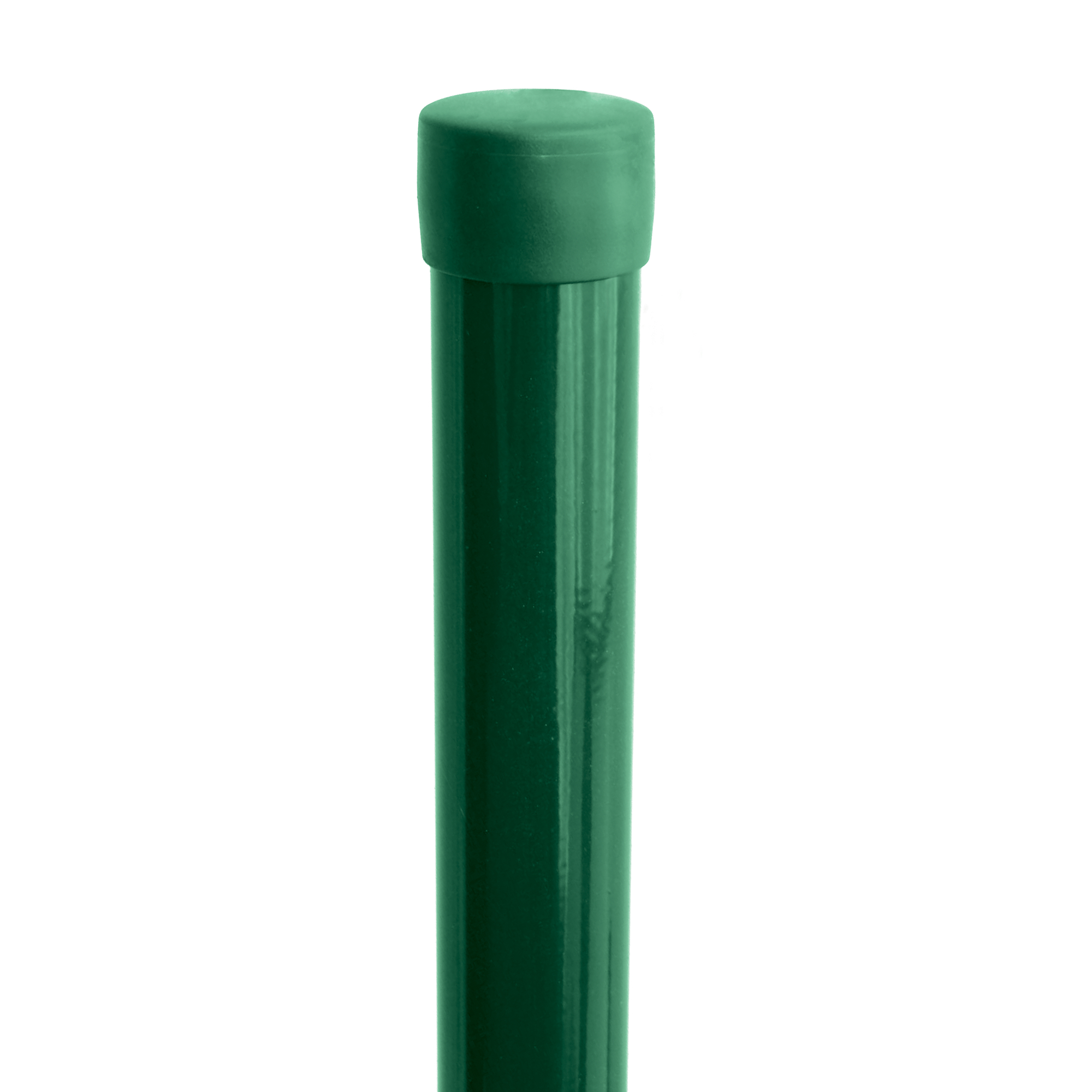 Sloupek kulatý Ideal Zn + PVC bez příchytky zelený průměr 48 mm výška 1
