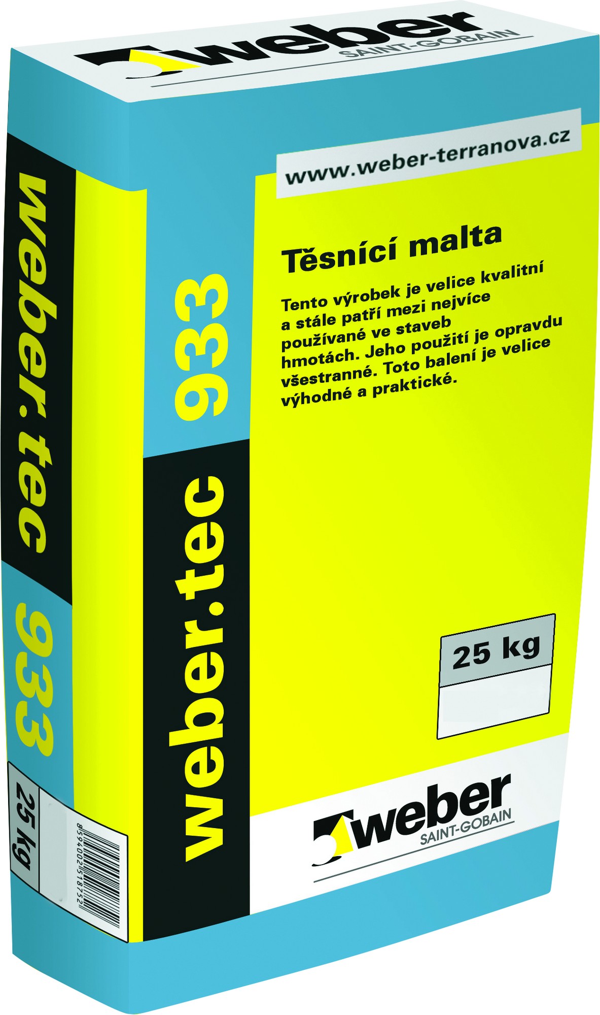 Malta těsnicí webertec 933 25 kg weber