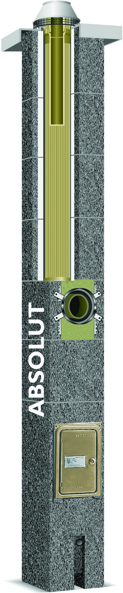 Komínová sestava Schiedel Absolut DN 180 výška 9 m SCHIEDEL