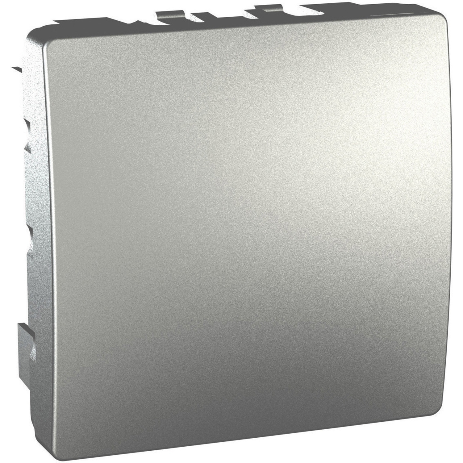 Záslepka Schneider Unica 2 moduly aluminium