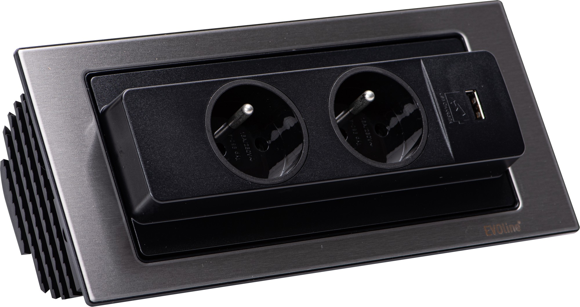 Modul zásuvkový výklopný EVOline BackFlip