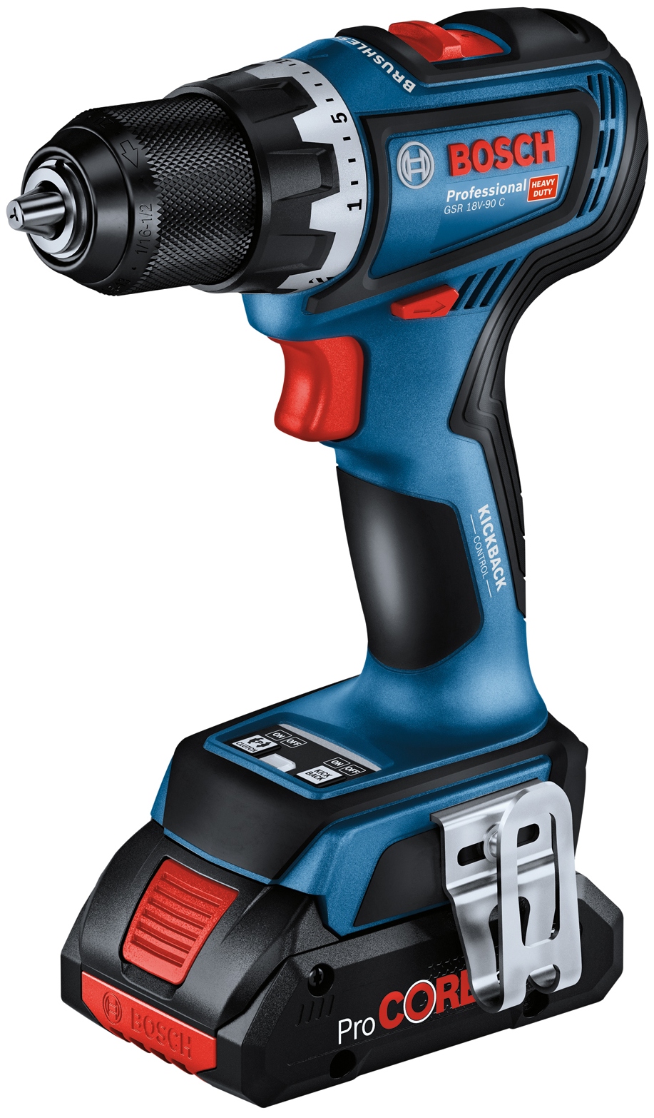 Šroubovák vrtací AKU Bosch GSR 18V-90 C L-BOXX (2× AKU 5 Ah) Bosch