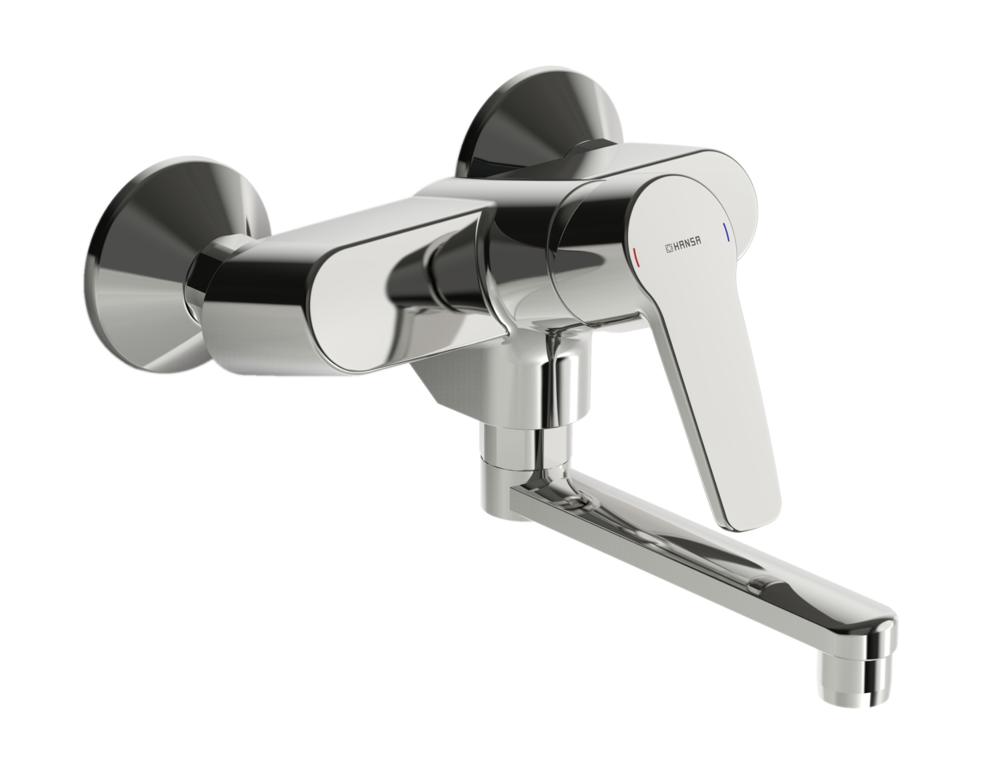 Baterie umyvadlová/dřezová nástěnná Hansa Polo 51612193 150 mm chrom HANSA