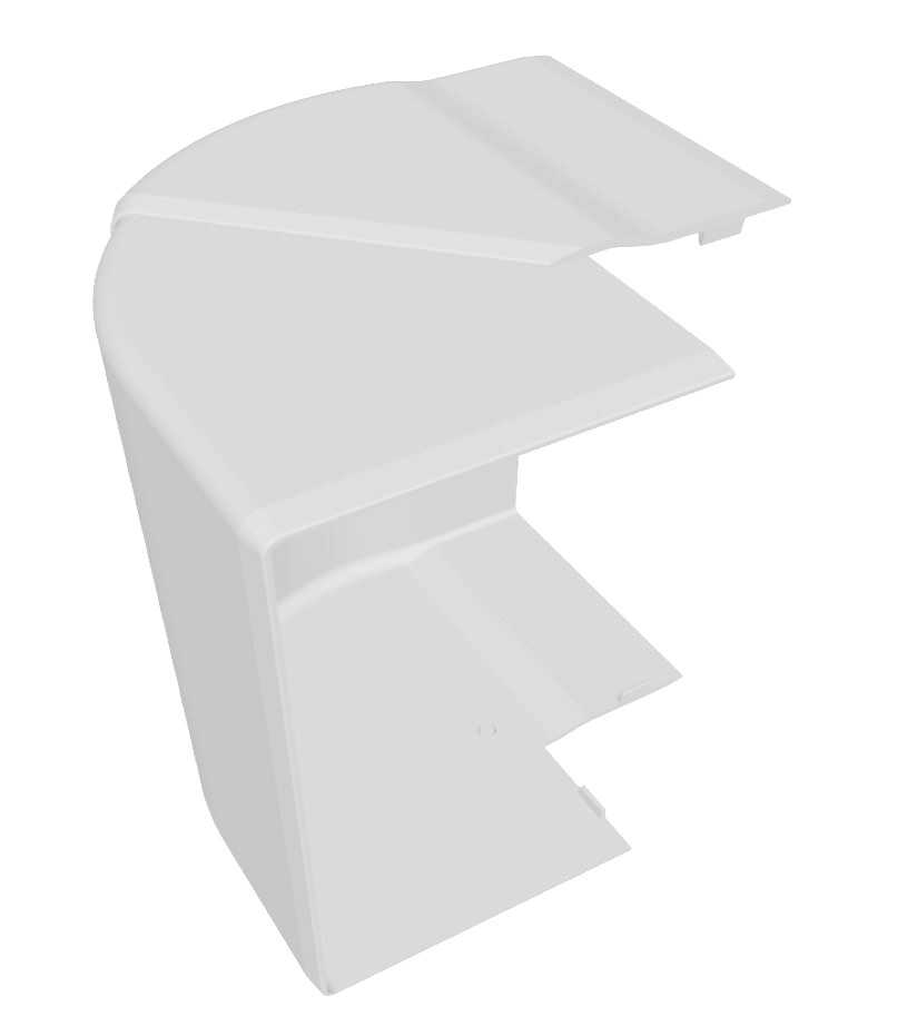 Kryt parapetního kanálu roh vnější 130x65D