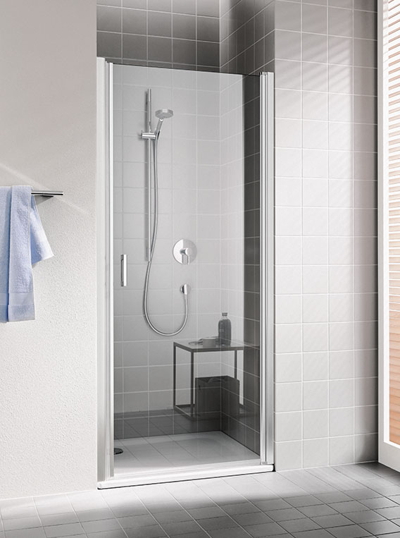 Dveře sprchové Kermi CADA XS CK1WR 1000 mm pravé stříbrná/čiré sklo KERMI