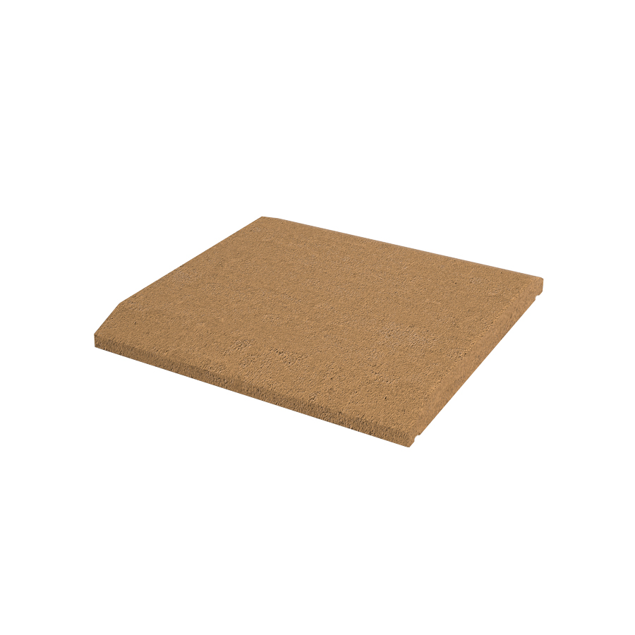 Stříška plotová hladká DITON universal 50 okrová 500×500×55 mm DITON