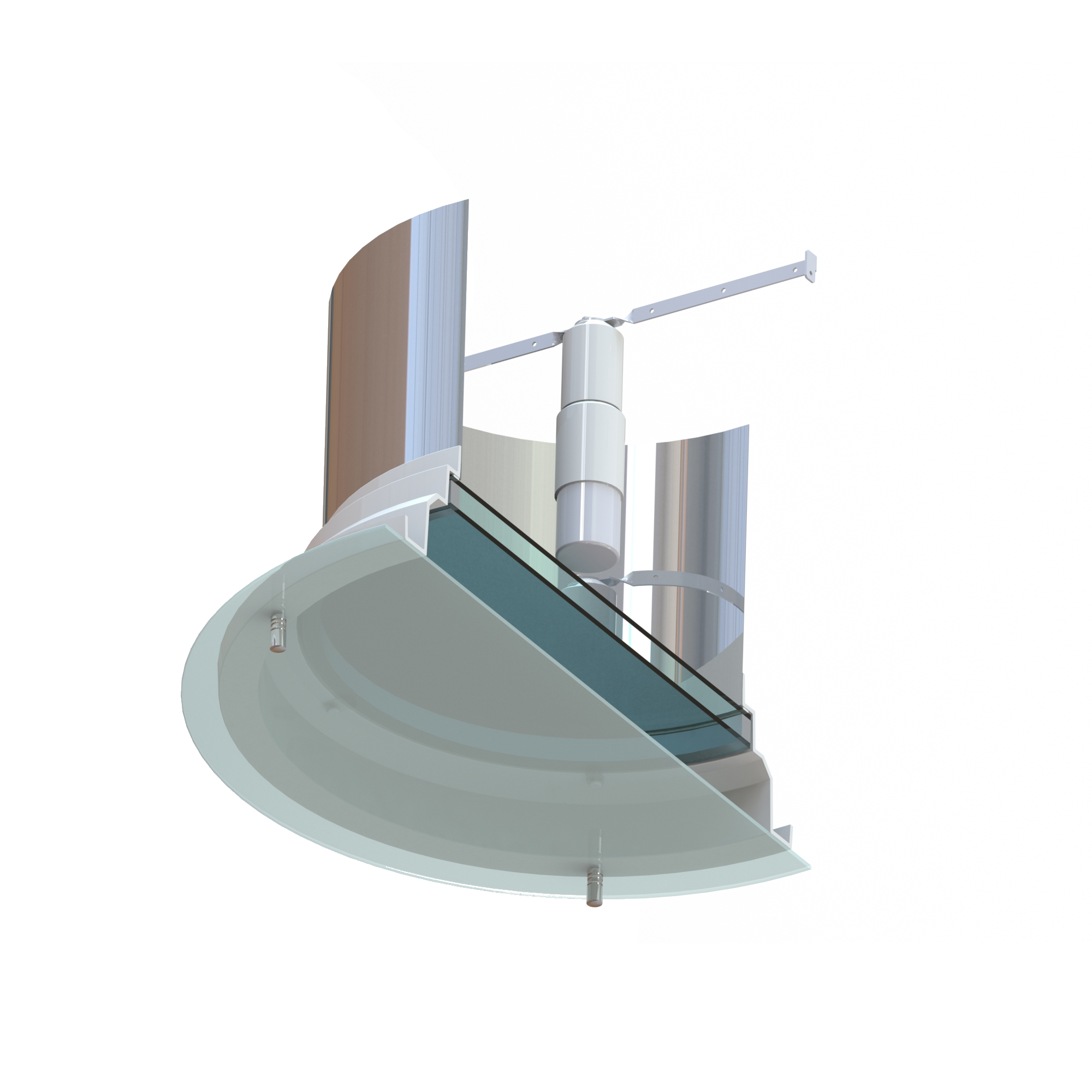 Osvětlení LED kruhového světlovodu SUNIZER průměr 730 mm ABC